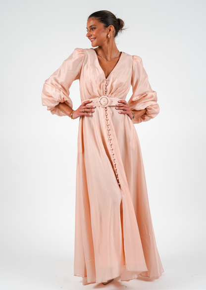 Queen kjole: Long - Dusty Pink