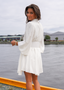 Golightly Abril Kjole - White Linen