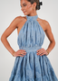 Golightly Princess Lace Kjole - Dusty Blue