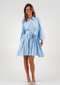 Golightly Abril Kjole - Blue Linen
