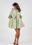Golightly Abril Kjole - Green Linen