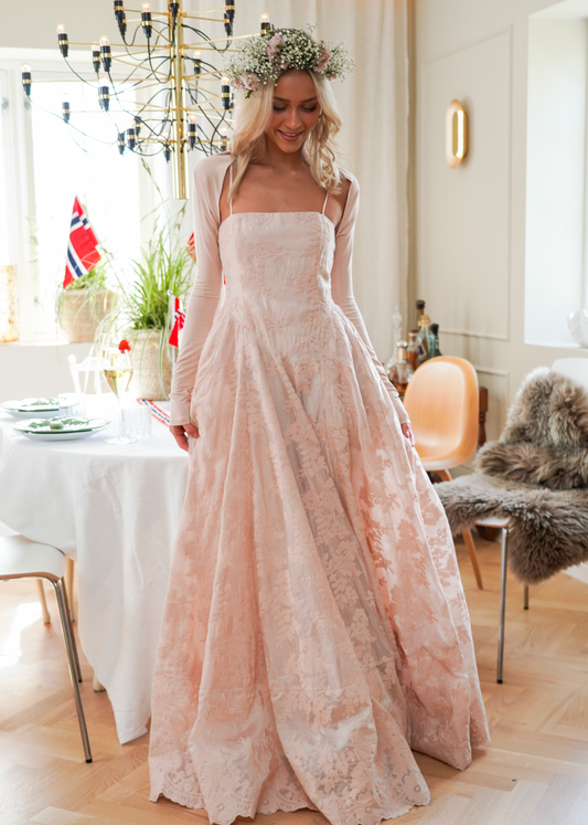 Cosette kjole - Pink Lace