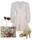 Golightly Castle Lace kjole - Crème White