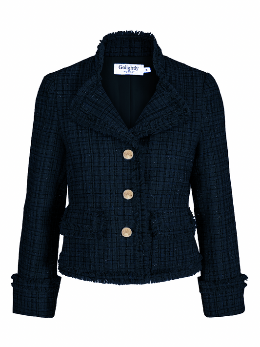 Golightly Tweed Jacket - Navy