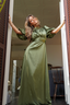 Golightly Holly Kjole: Long - Olive Green