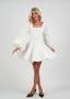 Golightly Sophie Tweed Kjole - Off White