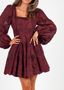 Golightly Sophie Lace Kjole - Bordeaux