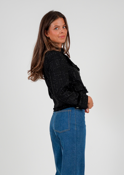 Golightly Tweed Jacket - Black