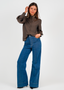 Golightly Wisteria bluse - Coffee Brown