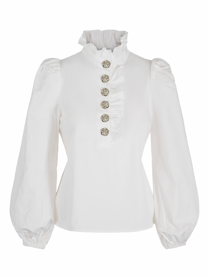 Golightly Sally Bluse - White