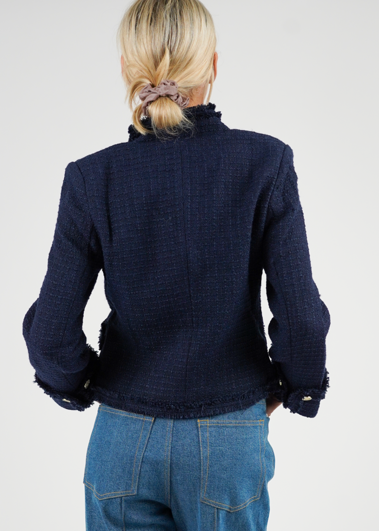 Golightly Tweed Jacket - Navy