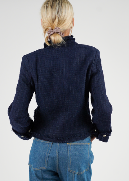 Golightly Tweed Jacket - Navy
