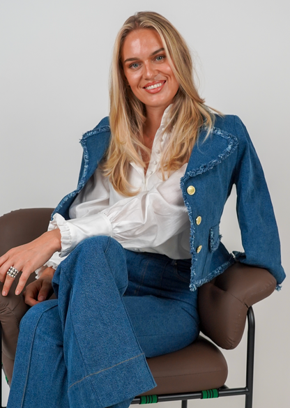 Golightly Jane Jacket - Washed Denim