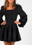 Golightly Sophie Tweed Kjole - Black