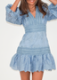 Golightly Castle Lace kjole - Dusty Blue