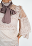 Golightly Marie Antoniette Bluse - Blush Pink