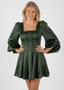 Golightly Sophie Satin kjole - Deep Green