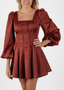 Golightly Sophie Satin kjole - Rust