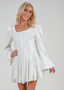 Golightly Sophie Sequin kjole - Off White