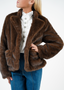 Golightly Faux Fur Jacket - Brown