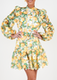 Golightly Lovely Print kjole - Yellow Roses