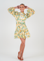 Golightly Lovely Print kjole - Yellow Roses