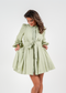 Golightly Abril Kjole - Green Linen