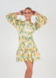 Golightly Lovely Print kjole - Yellow Roses