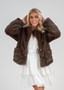 Golightly Faux Fur Jacket - Brown