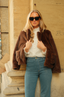 Golightly Faux Fur Jacket - Brown