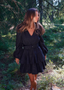 Golightly Wavy Tweed kjole - Black