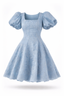 Golightly Elina Lace Kjole - Pastel Blue