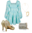 Golightly Sophie Lace kjole - Aqua