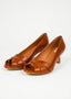 Golightly Ellemy Leather Heels - Coqnac Brown