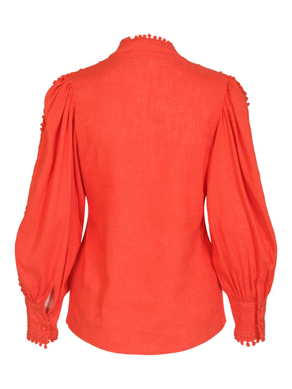 Gold Blouse - Orange