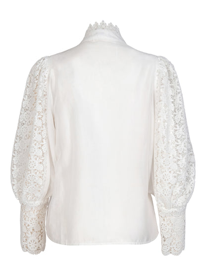 Flower blouse - White