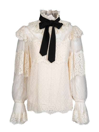 Marie Antoinette blouse - White