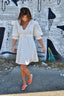 Golightly Butterflies Kjole - White