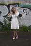 Golightly Butterflies Kjole - White