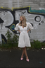 Golightly Butterflies Kjole - White
