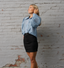 Golightly French favorite blouse - Dusty Blue