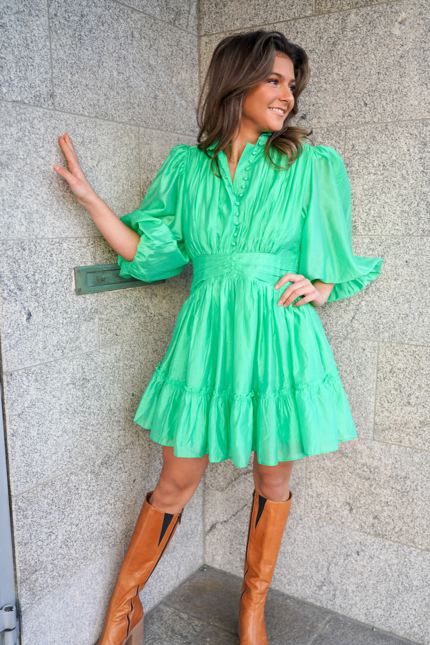 Vanity Dress - Apple Green