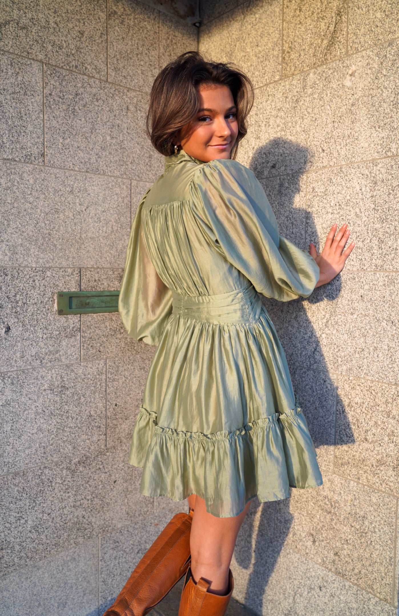 Vanity Dress - Dusty green